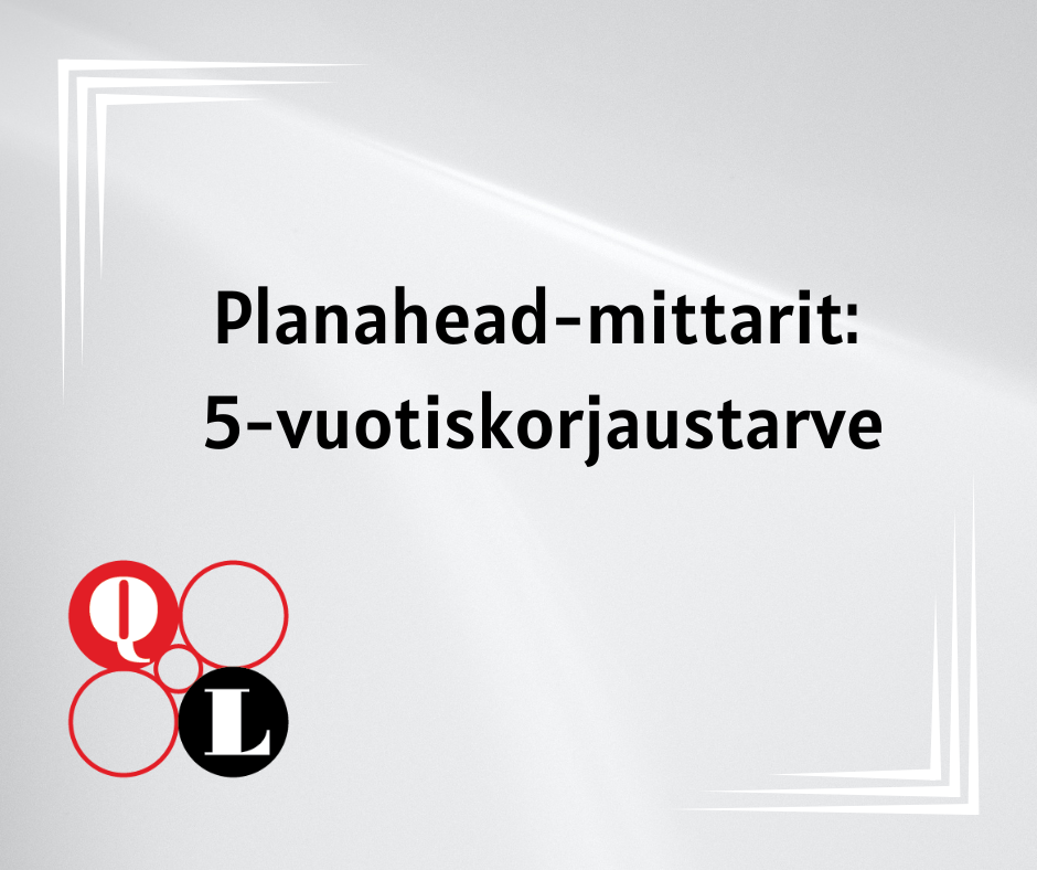 Planahead 5-vuotiskorjaustarve