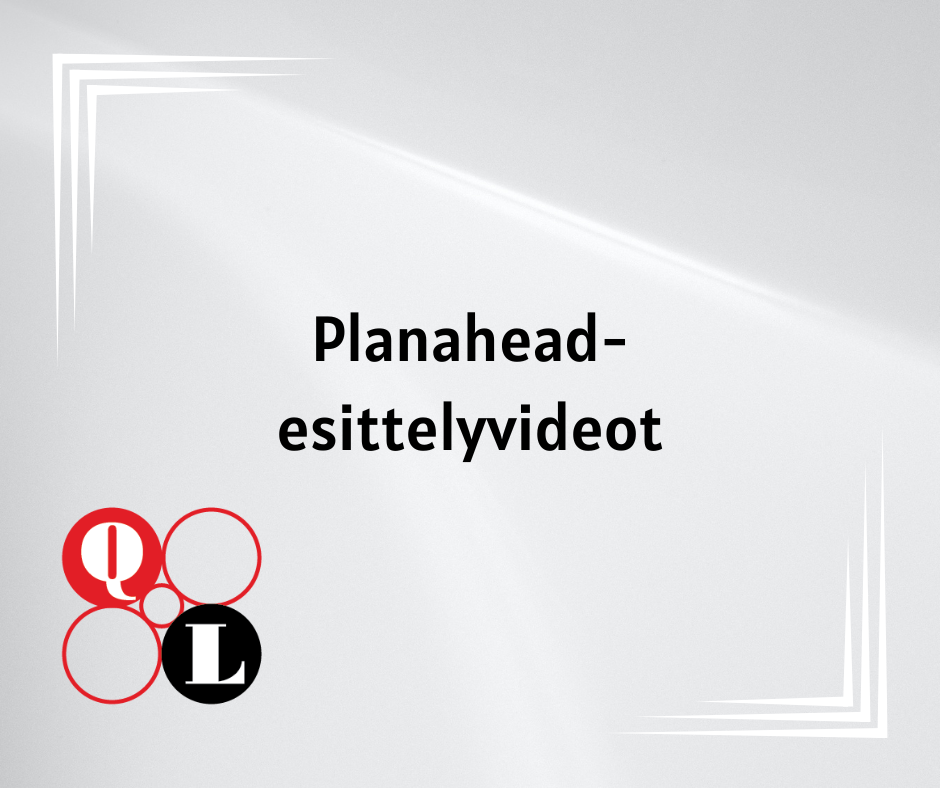 Planahead-esittelyvideot