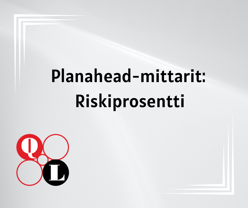 Planahead-mittarit riskiprosentti